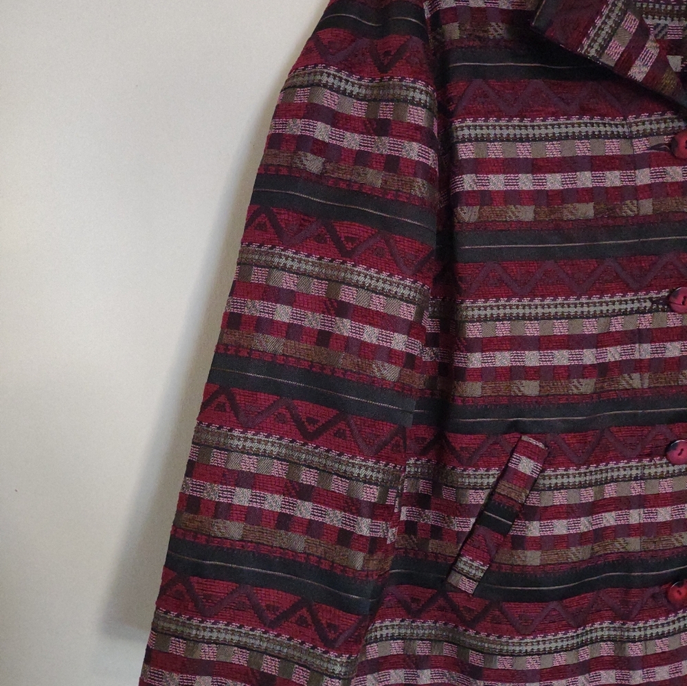 Sag Harbor Printed Blazer Jacket Size 16W - Picture 7 of 12